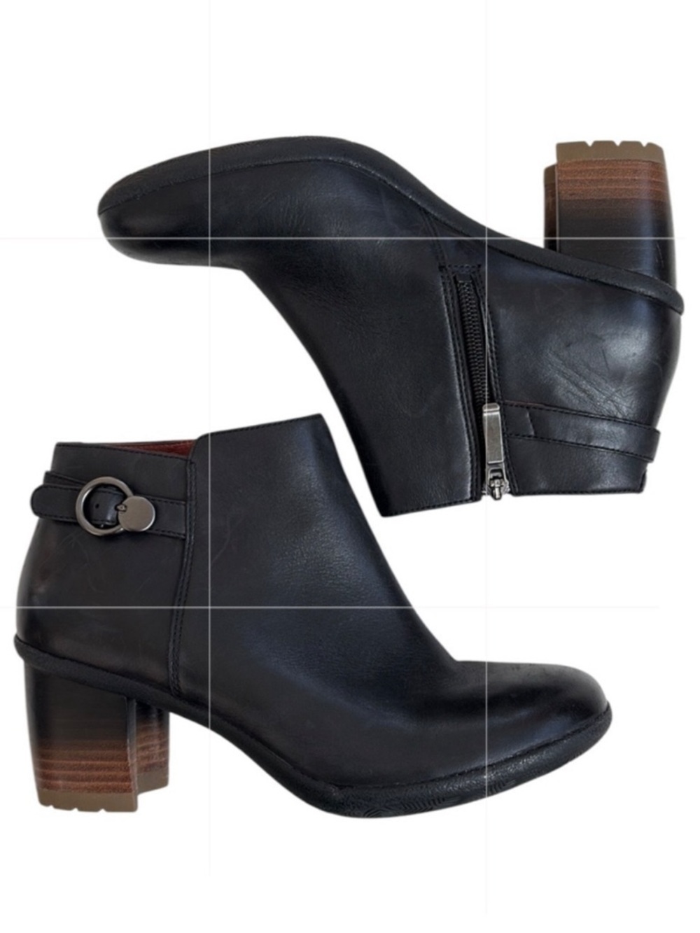 EUC Dansko Leather Perry Ankle Boots Black Size 8